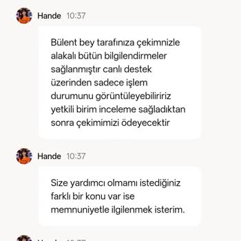 3.000 TL Çekim Talebimin Gecikmesi Ve Ödeme Yapılmaması