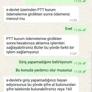 PTT Yardım Ödemesi İçin E-Devlet Girişinde Kaydınız Yok Hatası