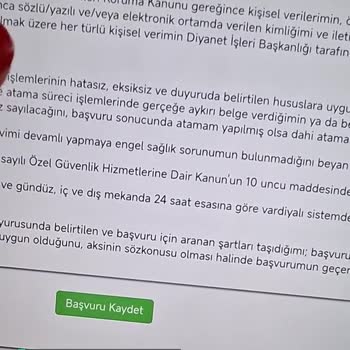 Diyanet İşleri Başkanlığı Güvenlik Alımı Başvuru Yapılmıyor
