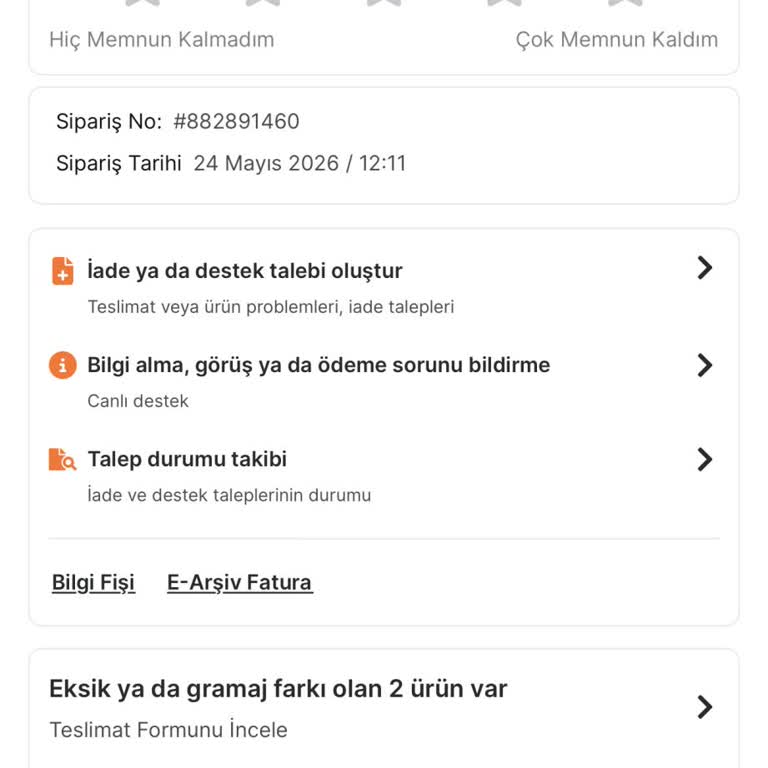 Siparişim Teslim Edilmediği Halde Sistem Teslim Edildi Gösteriyor Ve Mağaza İletişim Kurmuyor