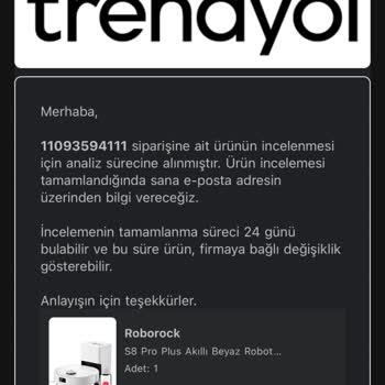 30.000 TL Değerindeki Robot Süpürge İçin Uzun Süreli İade Bekleyişi