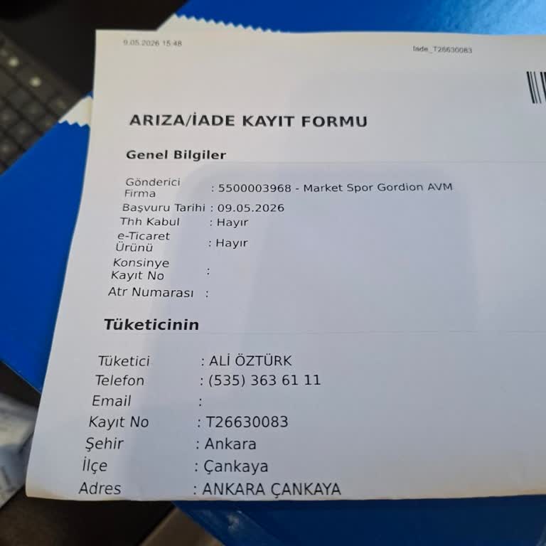 Adidas Şikayeti