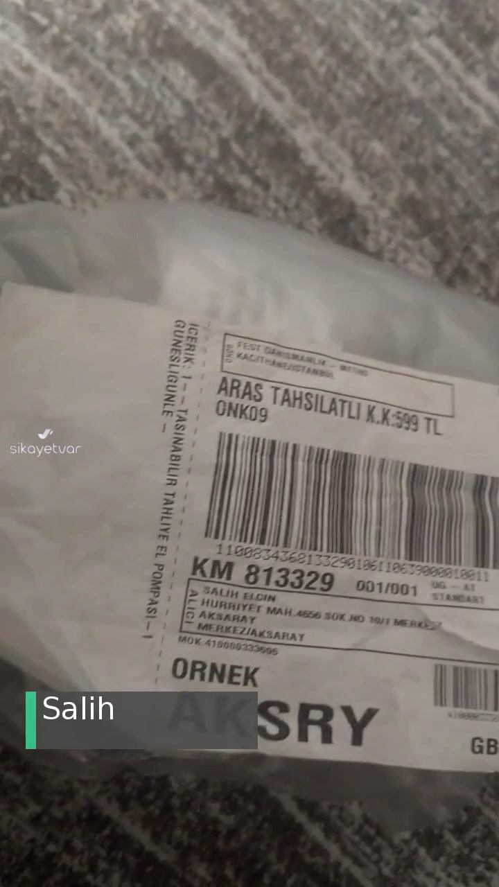 Fest Danışmanlık Ve Depolama Yanlış Kargo İtirazı videonun kapak resmi