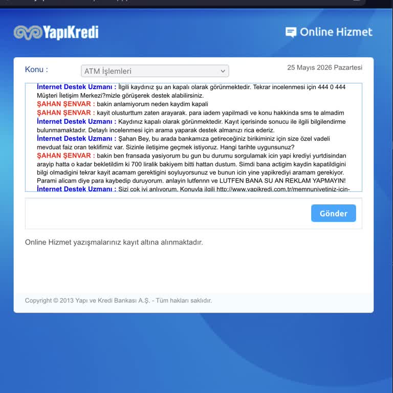 SWIFT Transferi Ve ATM Parası Geri Dönmedi, Yetkisiz Harcama Ve Banka İletişimsizliği