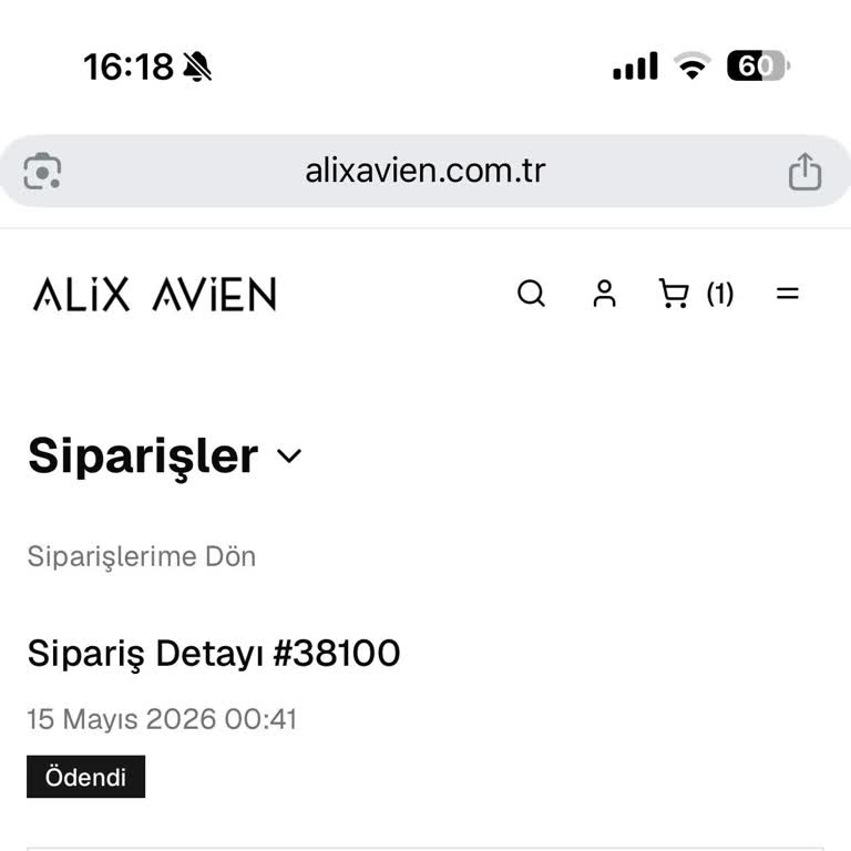 Alix Avien Siparişinde 10 Gün Kargo Gecikmesi Ve Müşteri Hizmetine Ulaşılamaması