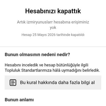 Yanlış Kimlik Doğrulaması Nedeniyle Instagram Hesabım Kalıcı Olarak Kapatıldı
