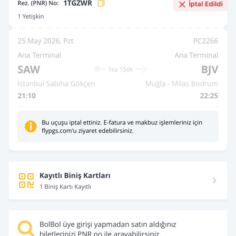 Pegasus Bileti Haksızca İptal Edildi, Açıklama Ve Tazminat İstiyorum