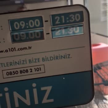 A101 Altındağ Şubesinin Açık Saat Tabelası Gerçek Kapanışla Uyuşmuyor