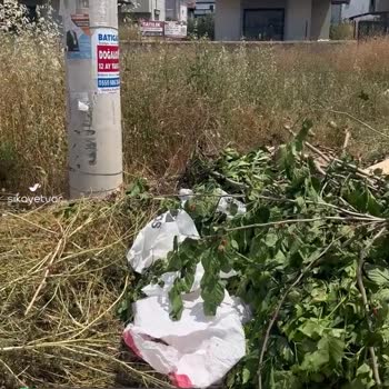 Seferihisar Cumhuriyet Mahallesi Çöplerin Alınmaması