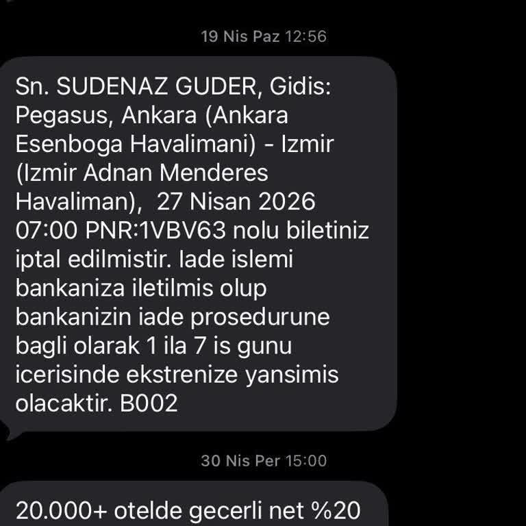 İptal Edilen Bilet İadesi Haftalarca Sürmüş, Müşteri Oyalandı Ve Temsilciye Ulaşılamıyor