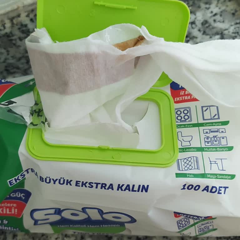Solo Temizlik Mendilinde Karton Parçaları Hijyen Sorunu