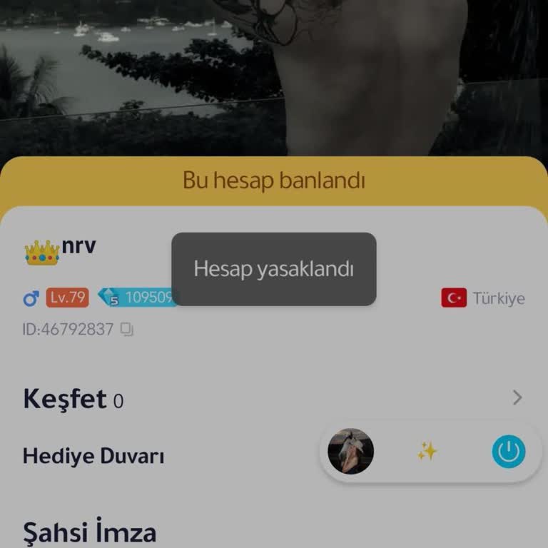 Uyarı Alınmadan Hesabım Yasaklandı, Açılmasını Talep Ediyorum