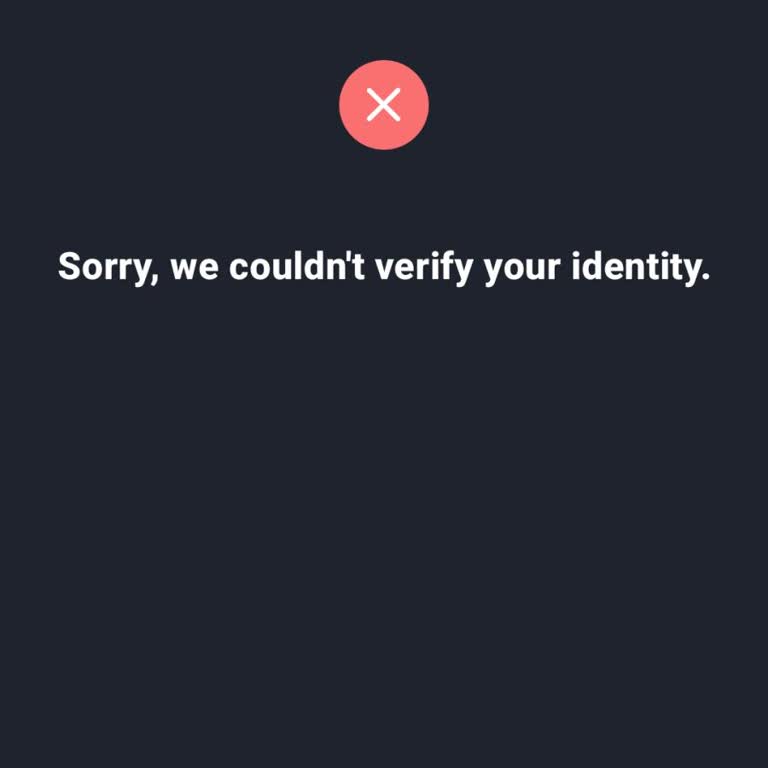 I Need Tango to Fix My Identity Verification Failure