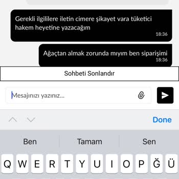 Ağaçta Asılan Sipariş Ve İade Talebi Reddi
