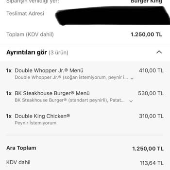 Burger King Ispartakule Şubesinde Bozuk Gıda Ve İade Sorunu