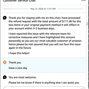 Missing Items In Amazon Order – Refund Promised But Never Issued