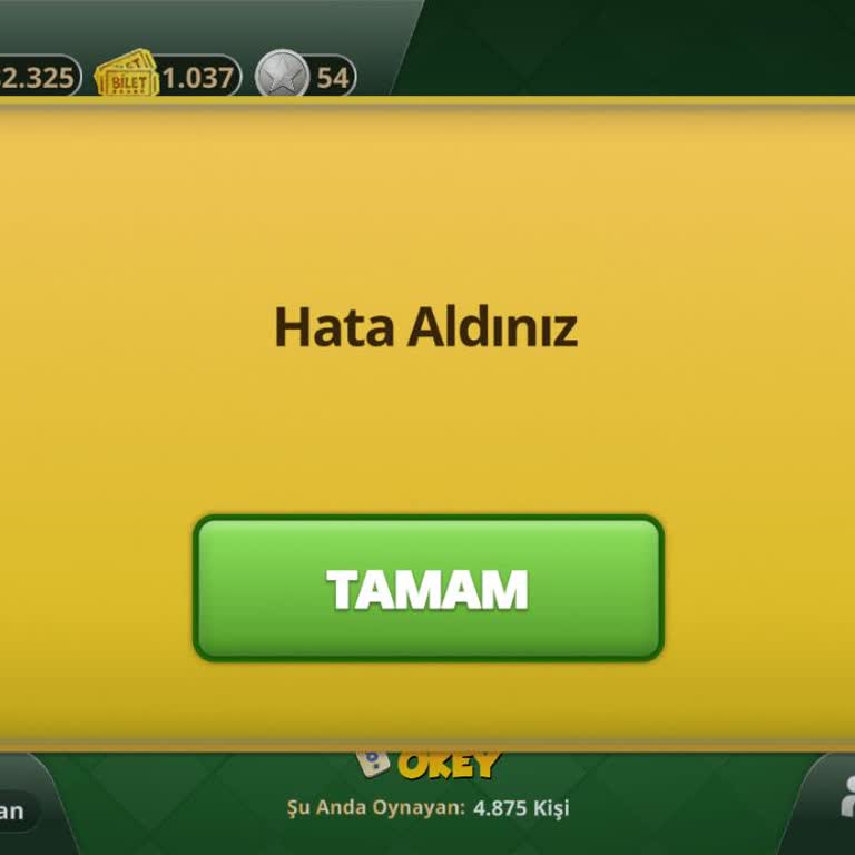 Mynet Çanak Okey’te Hata Mesajı Nedeniyle Giriş Yapamama Ve Destek Kanalı Eksikliği