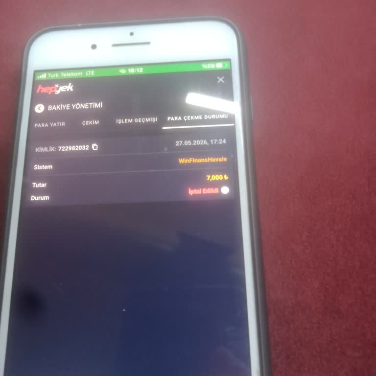 Yek Bahis'te 7.000 TL Çekim Talebinin Haksız Blokajı