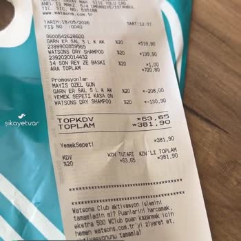 Yemeksepeti Market Tester Ürün Gönderimi