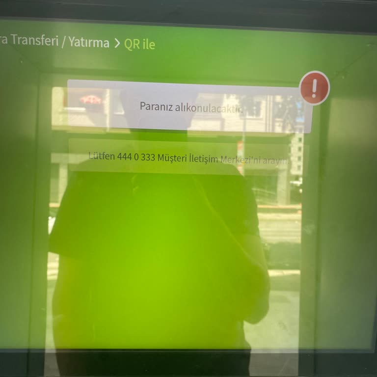 ATM QR Kodlu Para Yatırma İşleminde 42.200 TL Hesaba Geçmedi Ve Acil Çözüm Bekleniyor