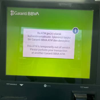 ATM Kağıt Sıkışması Nedeniyle 15000 TL'lik Yatırma İşlemi Başarısız