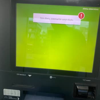 ATM Kağıt Sıkışması Nedeniyle 15000 TL'lik Yatırma İşlemi Başarısız