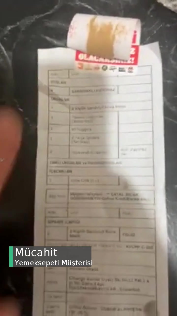 Yemeksepeti Sipariş Eksik Geldi videonun kapak resmi