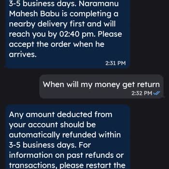 I Need a Refund for a Failed Zomato Order That Was Never Placed