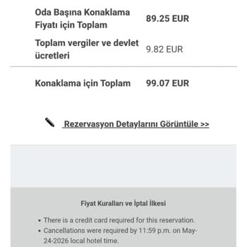 Kahvaltı Dahil Olmadığı Ve Kalitesiz Sunumu Nedeniyle 2.800 TL Ücret İadesi Talebi