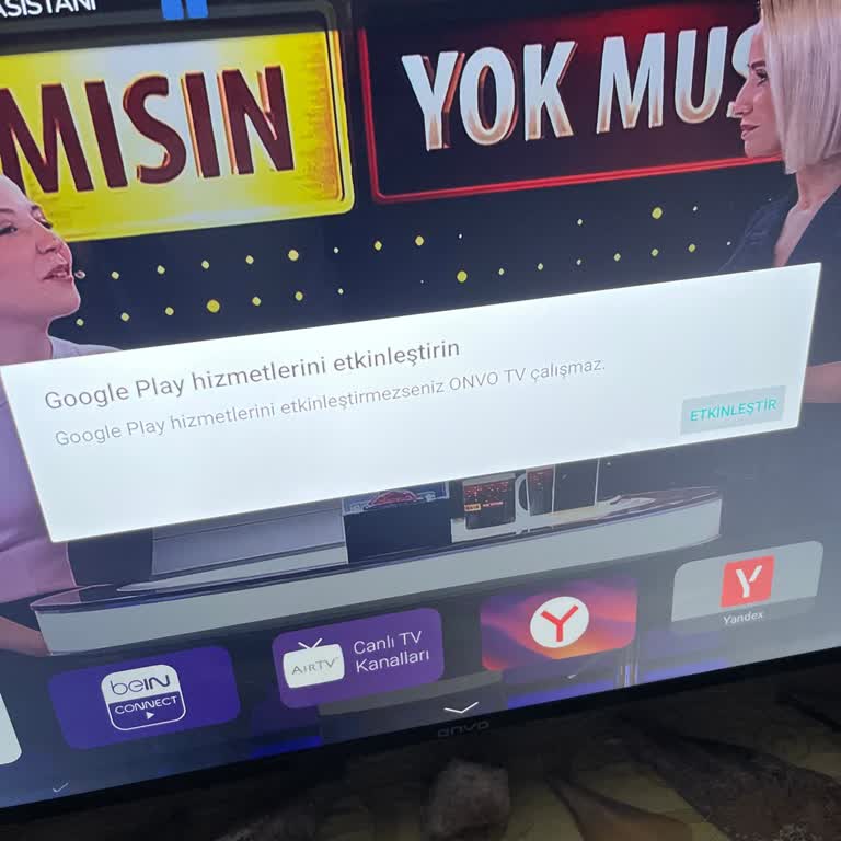 Google Play Hizmetlerine Bağımlı Olmadan Çalışamayan Onvo Televizyonuna Yazılım Güncellemesi Talebi