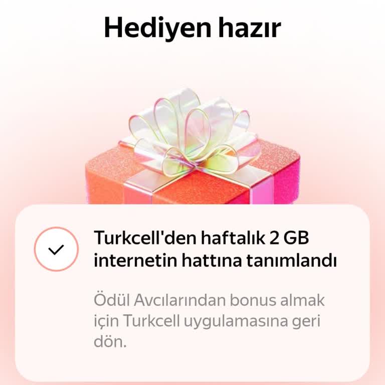 Kazandığım 2 GB İnternet Paketi Hattıma Tanımlanmadı Ve Telafi Talep Ediyorum