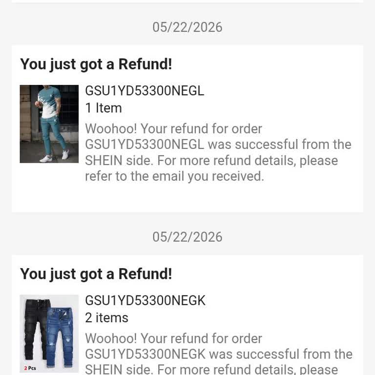 SHEIN Order Cancelled but Refund Still Missing on Visa Card