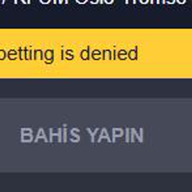 Özel Oran Bahis Engeli Açıklanmalı Ve Kaldırılmalı