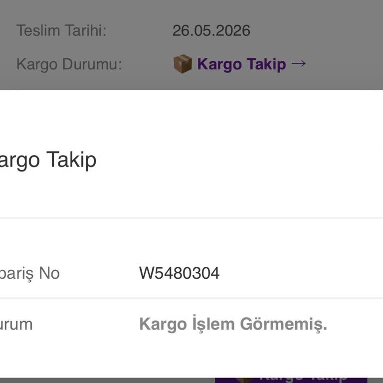 Sipariş Teslimatı Gecikmesi Ve Canlı Destek Yanıt Vermemesi