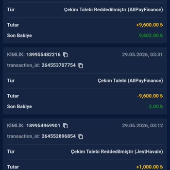 Betzula Sitesinde IBAN Çekiminde Sorun Ve Sabah Bakiyenin Sıfırlanması
