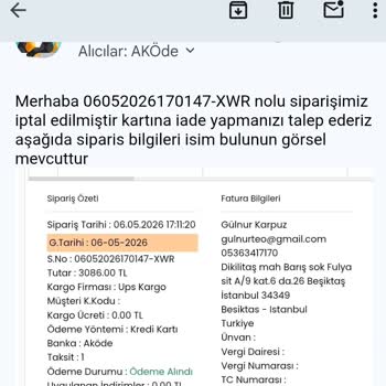 Siparişim Teslim Edilmedi Ücret İadem 23 Gündür Yapılmıyor