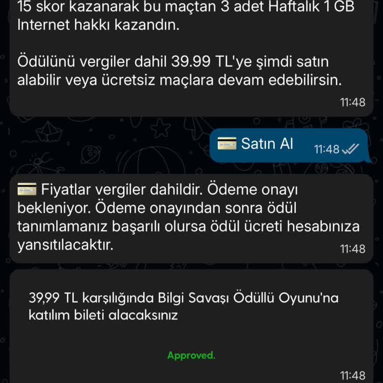 Kazandığım İnternet Paketi Hattıma Tanımlanmadı