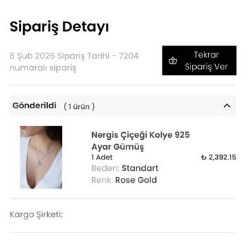 Soprano Silver’dan Aldığım Kolyenin Beklenenden Farklı Malzeme İçermesi Ve İletişim Sorunu