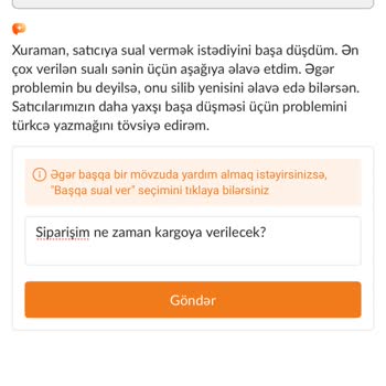 Siparişin Kargoya Verilmemesi Ve İletişim Sorunları