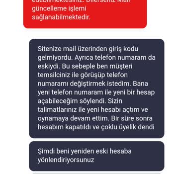 Müşteri Temsilcisinin Yönlendirmesiyle Açılan Hesabın Çoklu Üyelik Nedeniyle Kapatılması Ve 2000 TL Bakiyenin İadesi Talebi