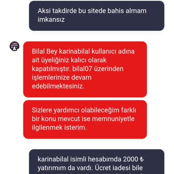 Müşteri Temsilcisinin Yönlendirmesiyle Açılan Hesabın Çoklu Üyelik Nedeniyle Kapatılması Ve 2000 TL Bakiyenin İadesi Talebi