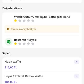 Teslim Edilmemiş Waffle Siparişi Yanıltıcı Bilgiyle Gösterildi Ve Çözüm Yok