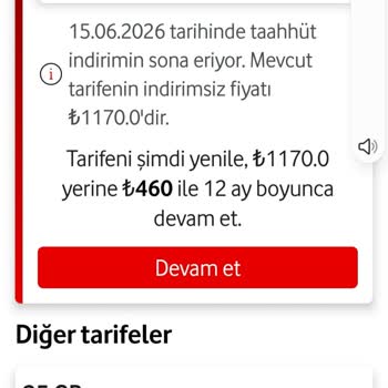 Yenileme Tarifeleri Paketime Göre Aşırı Yüksek