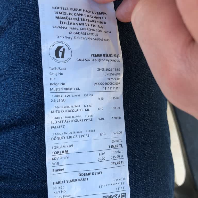 Köfteci Yusuf Kuşadası'nda Soğuk Döner Ve Bayat Salata, İade Talebi