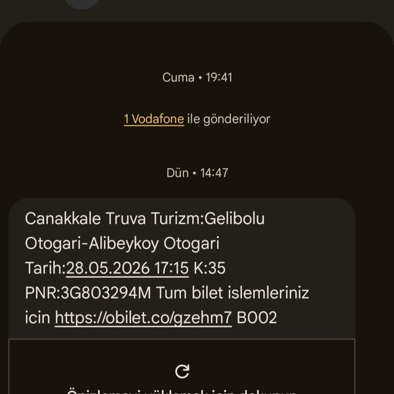 Otobüsün 1,5 Saat Gecikmesi Ve Bilet İade Talebi