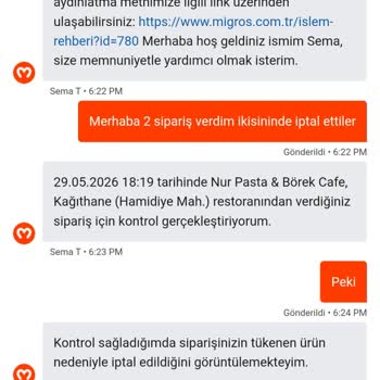 Stokta Olmayan Ürünlerin Gösterilmesi Sebebiyle Sipariş İptalleri