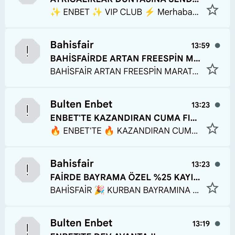 Bahisfair'den Gelen Aşırı Spam Epostalar Ve Üyelik Kapatma İsteği