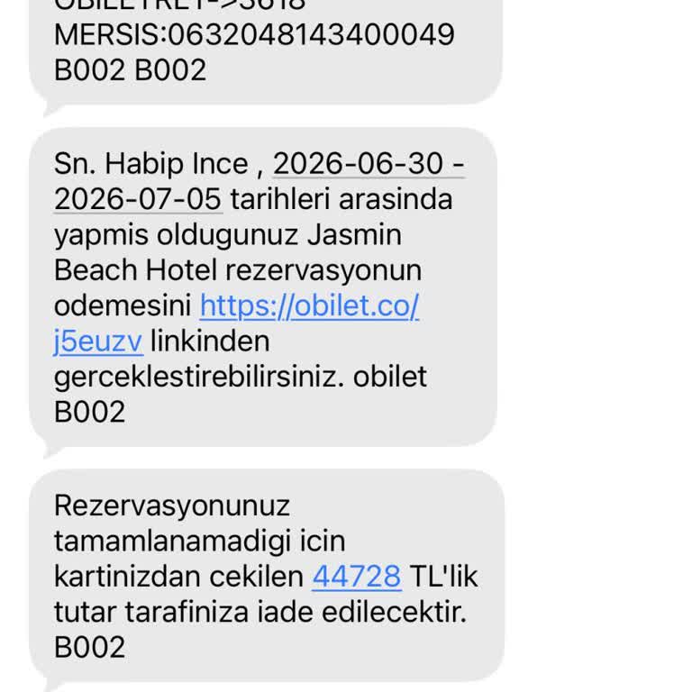 Obilet’te Çift Ödeme Ve Rezervasyon Eksikliği