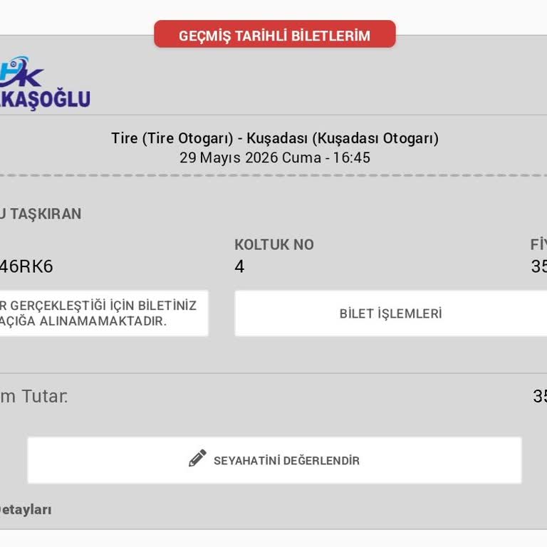 Otobüsün Otogara Girmemesi Nedeniyle Bilet İadesi Talebi