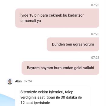 Kazancım Silindi, Açıklama Sunulmadı, Geri Ödeme Talep Ediyorum
